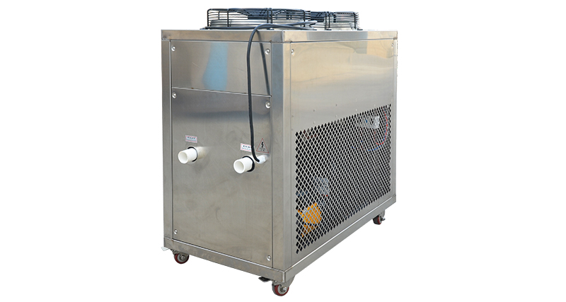 5HP风冷式低温冷冻机组不锈钢机箱